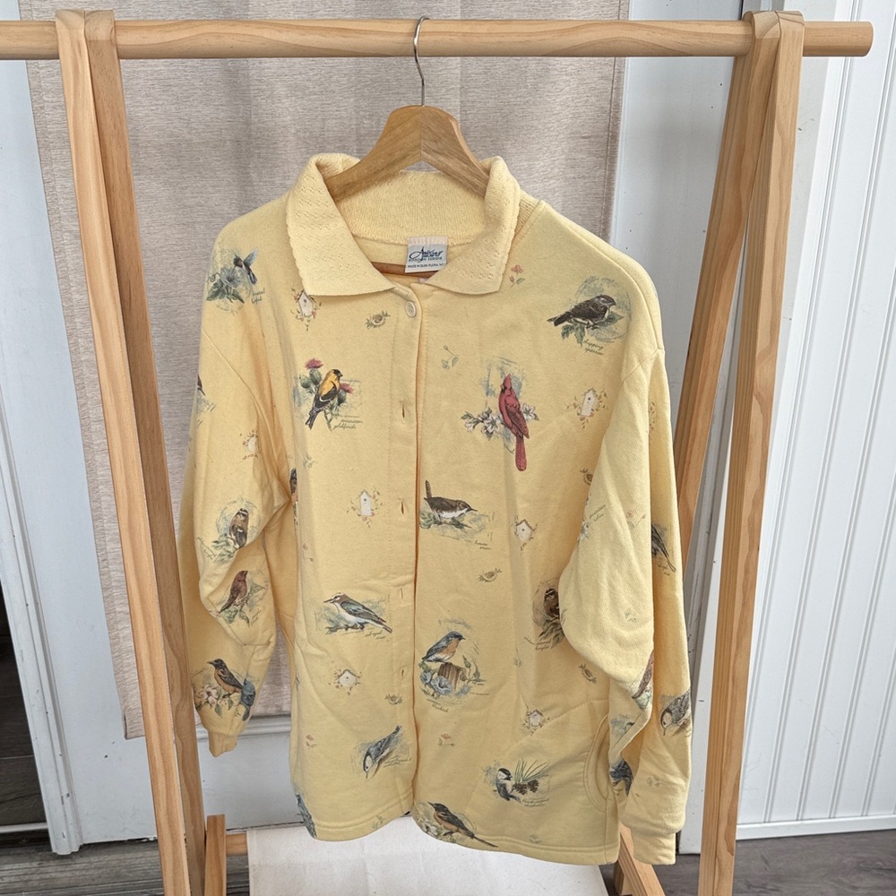 Artisans All Over Print Bird Sweater